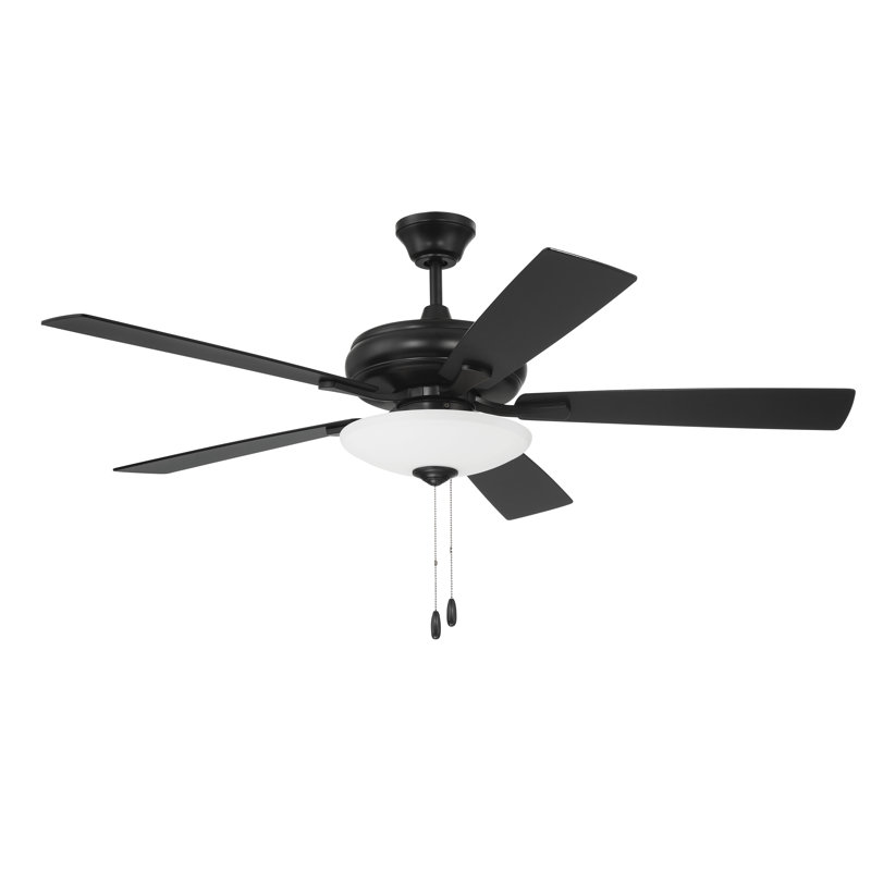 Craftmade Eos 3 Light Ceiling Fan, Matte Black;, Matte Black;