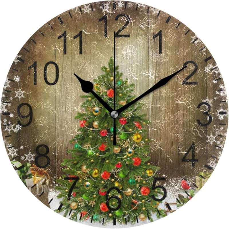 Horloge murale de Noël Wamika