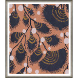 'Asian Textile Designs' Framed Graphic Art Print