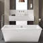 Cossu 66" x 36" Free Standing Soaking Acrylic Bathtub