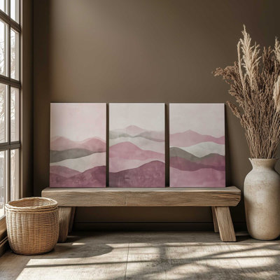 Ensemble de 3 brumines rose Fluorite