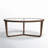 Ciro Solid Wood Glass-Top Round Coffee Table