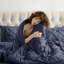 Ensemble d'édredon plissé avec draps Bed-in-a-Bag-103134067-103134058