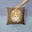 Coussin décoratif intérieur/extérieur corgi