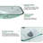 20 1/4" L x 14 1/2" W Rectangular Glass Bathroom Sink Vessel Sink with Pop-Up Drain