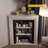 Beige Solid Wood Freestanding Fireplace-620498295