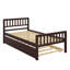 Structure de lit plateforme robuste avec lit gigogne extensible-1330119462