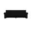 Glaum Faux Leather Sleeper Sofa with Pull-Out Bed & Nailhead Trim