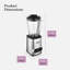 Good Food in partnership with Tower GF12013 Digital 1.5L Jug Blender with 5 Speed Settings, 3 Pre-set programs, 1200W, Stainless Steel