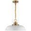 Eddy 1-Light Dimmable Steel Dome Pendant-662161167-662161166