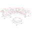 Canapé modulaire rembourré 5 pièces Wespi-882326208