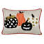 Coussin d'Halloween citrouille brodée Halloween