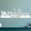 Décoration murale en bois San Francisco City Skyline - bouleau blanc baltique (46 po x 13,5 po)-2010258979-2010258987