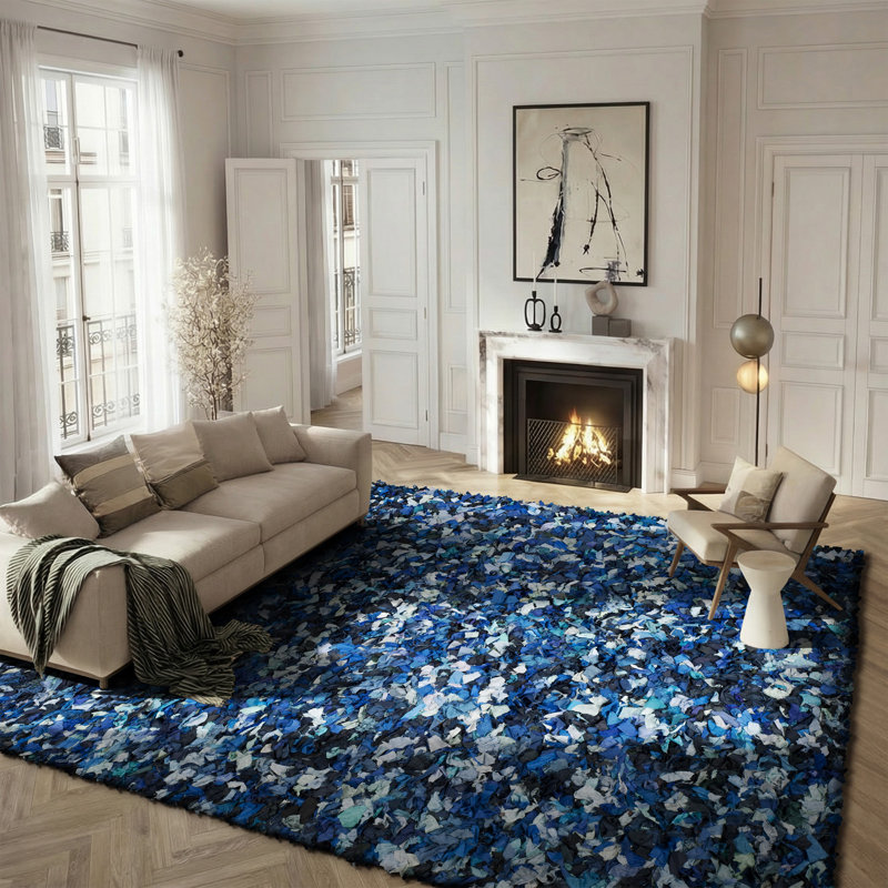 Tapis à poils longs Godsey, Rectangle 8 pi x 10 pi