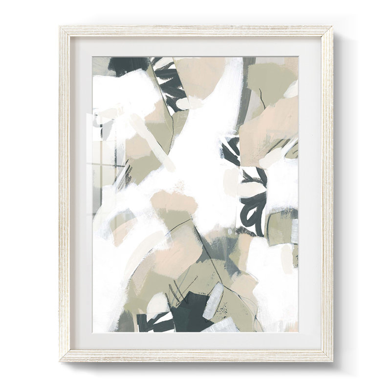 Sumi Storm II - impression encadrée, H 19,5 po x l 16,5 po, Blanc