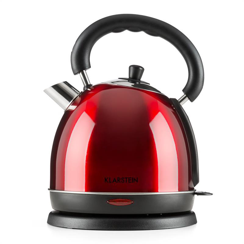 Klarstein 1.8L Electric Tea Kettle, Red