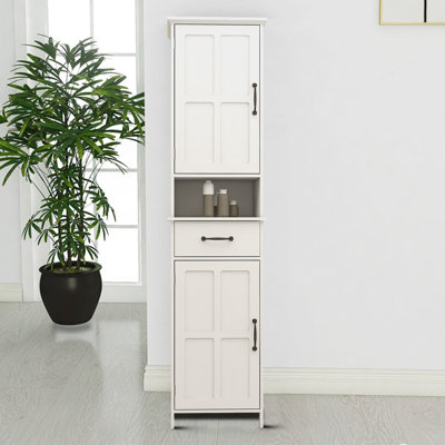 Jiskly Freestanding Linen Cabinet