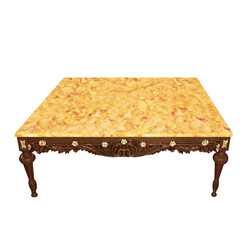 Coffee Table, Crema Valencia, Burl 03
