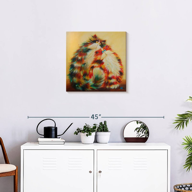 Brampt Felines For You, 20" H x 20" W