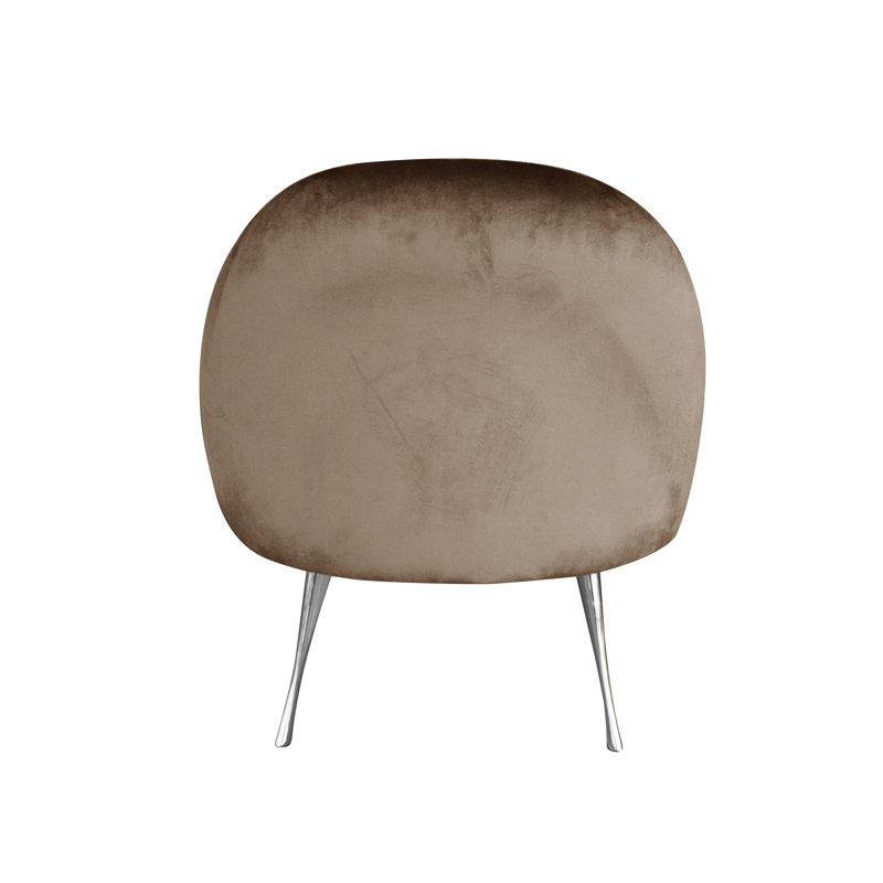 Glamour Velvet Accent Chair, Brown
