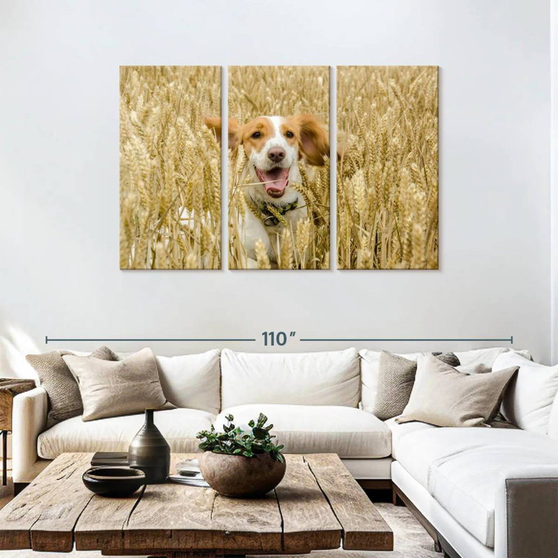 Happy Cocker Spaniel, H 48 po x l 74 po