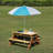 Wooden Kids Picnic Table, Table With Umbrella