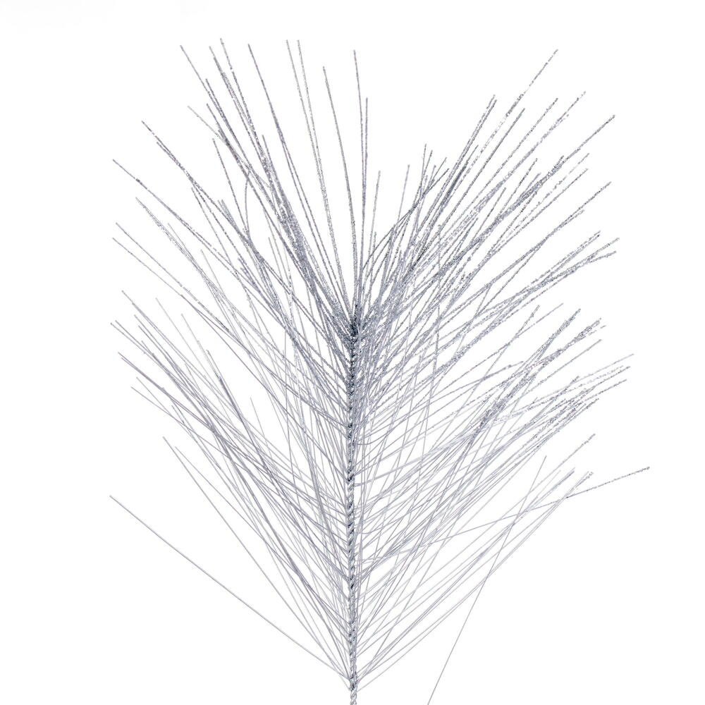72" Metallic Pine Christmas Garland, Silver