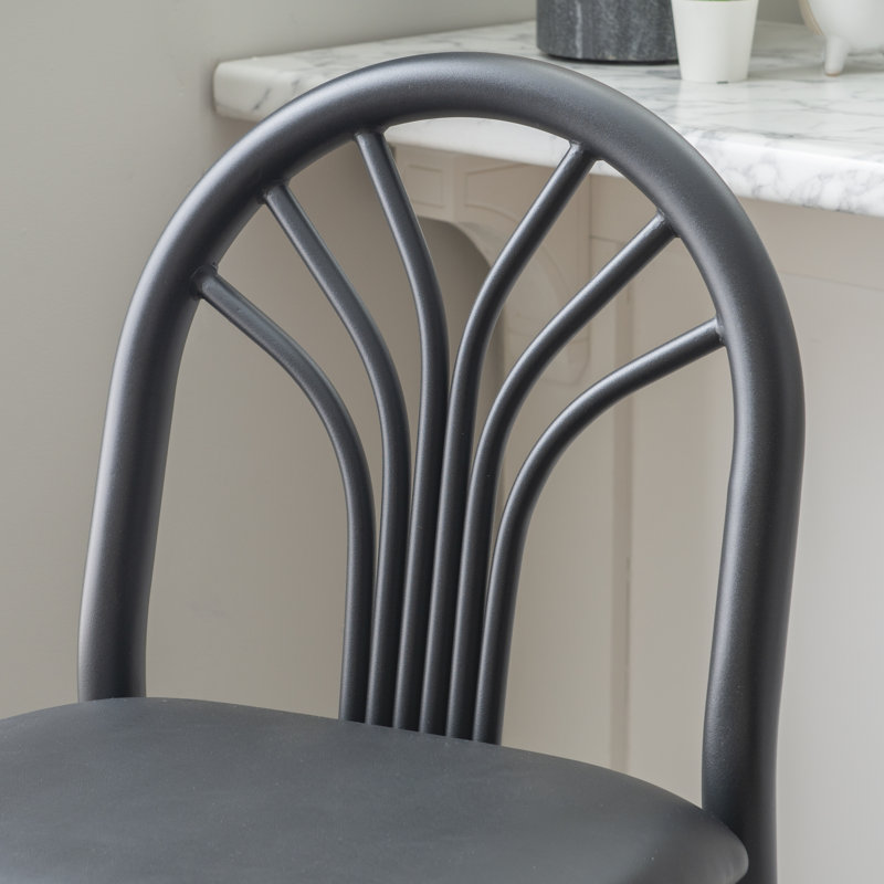 Jevhen Upholstered Counter Stool with Steel Frame