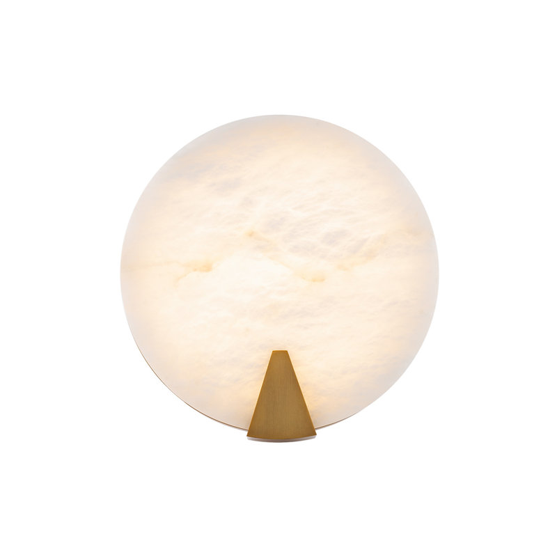 Ophelia 1 - Light Dimmable Flush Mounted Sconce, Aged Brass