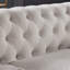 Canapé Chesterfield en tissu beige (beige)-306170870