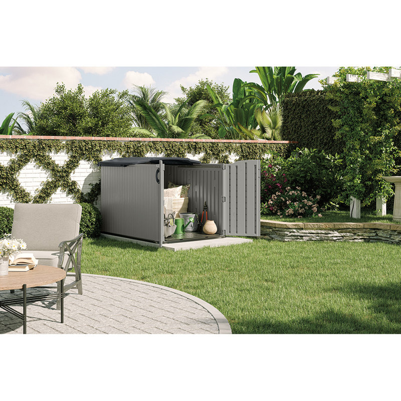 5 ft. W x 7 ft. D Resin Horizontal Storage Shed