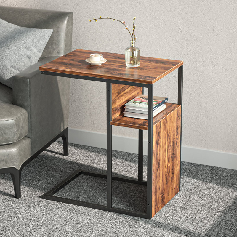 27.6'''' Reversible C Shaped End Table