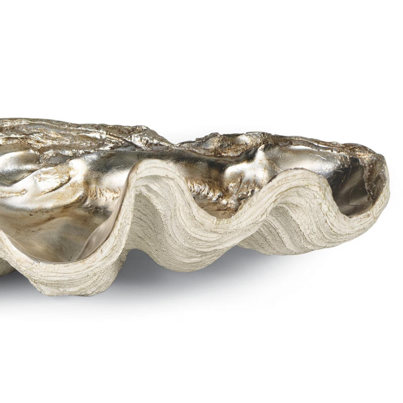 Grand bol de palourdes (feuille d'argent ambrée)