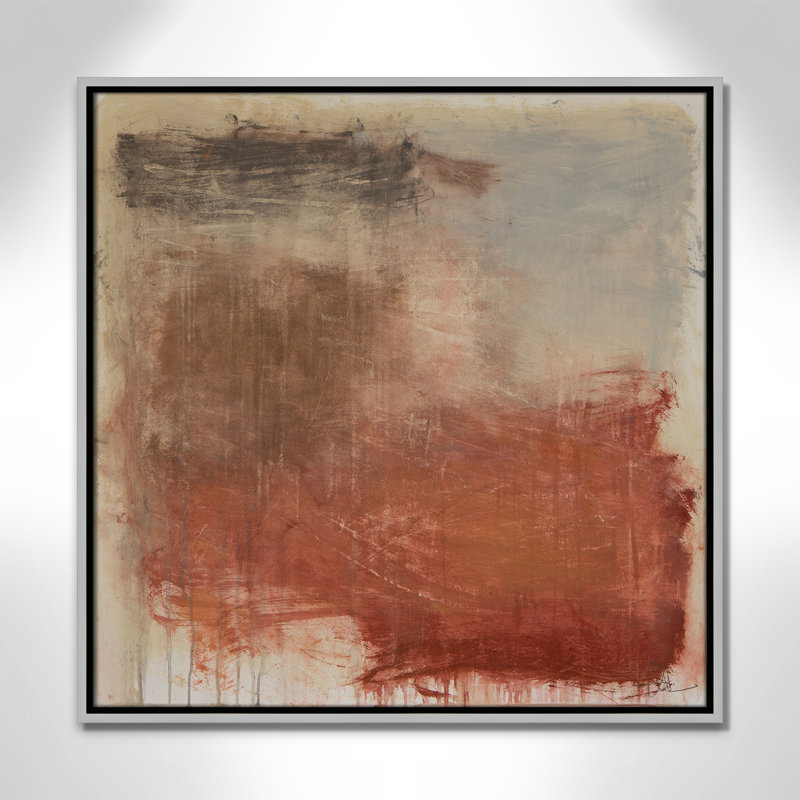 «Colin Autumn Over The Rivera» par, H 25,5 po x l 25,5 po, Argent argent