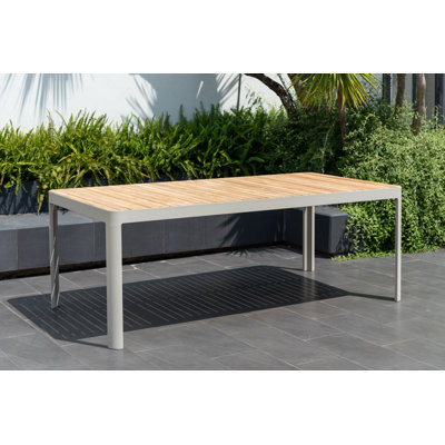 Rafael Aluminum Patio Dining Table by Mercury Row