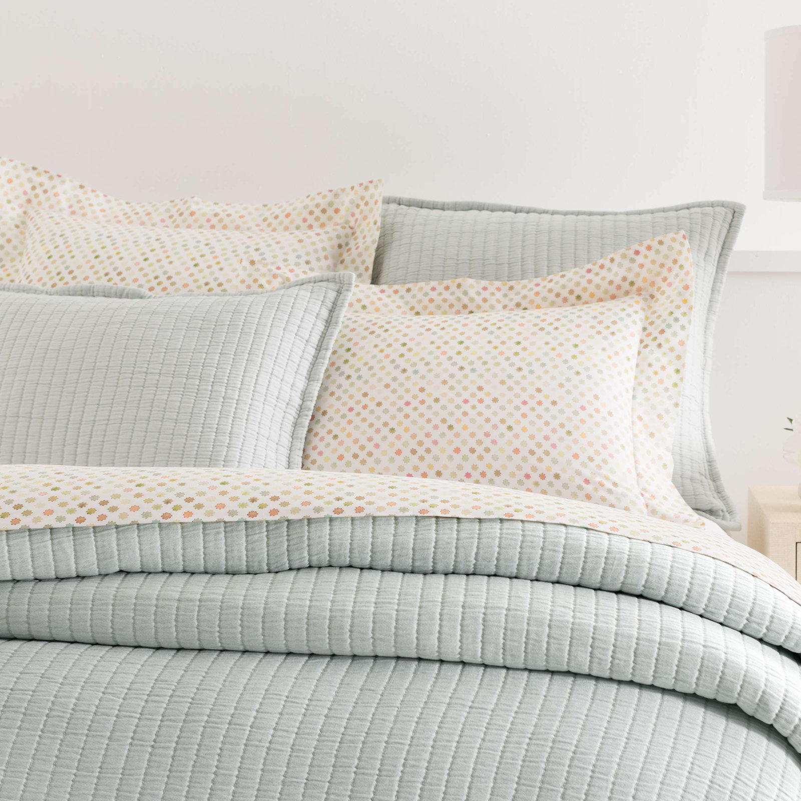 Boyfriend Cotton Shams, Euro, Sky