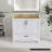 Solid Wood 36'' Single Bathroom Vanity Base Only-95973531