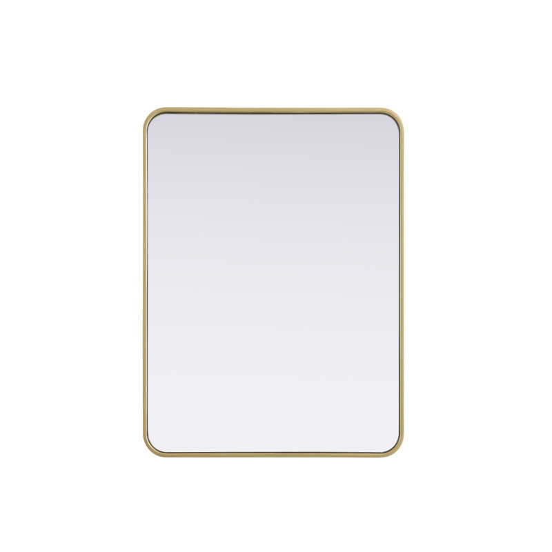 Erath Contour Metal Mirror, Brass, 36" x 27"