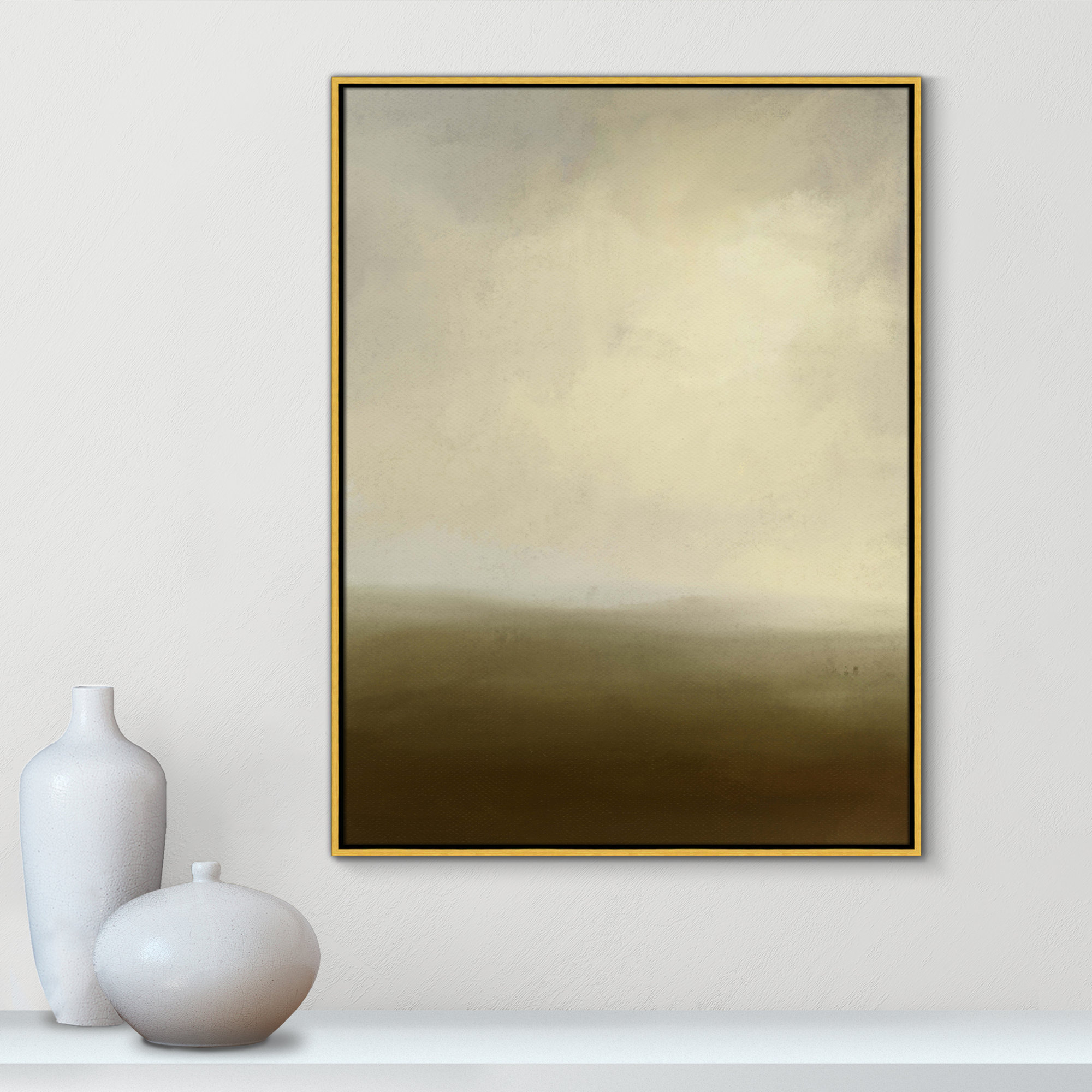 The Moors, 31.5" W x 41.5" H, Gold