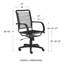 Chaise de travail pivotante à hauteur réglable en acier Juyne -31664055-102359398