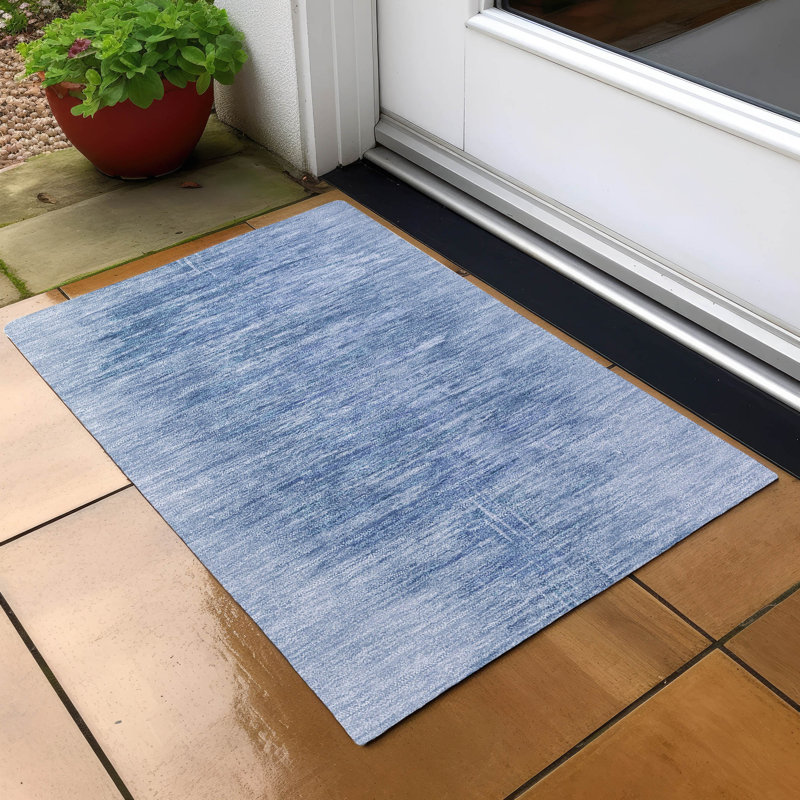 Winzler Washable Abstract Indoor / Outdoor Rug, Rectangle 1'8" x 2'6"