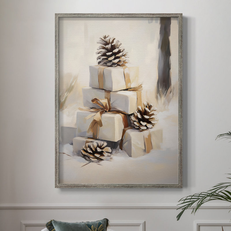 Art des Fêtes de Noël - série 2 - Lxxxix, reproduction encadrée - bois massif, H 30 po x l 24 po