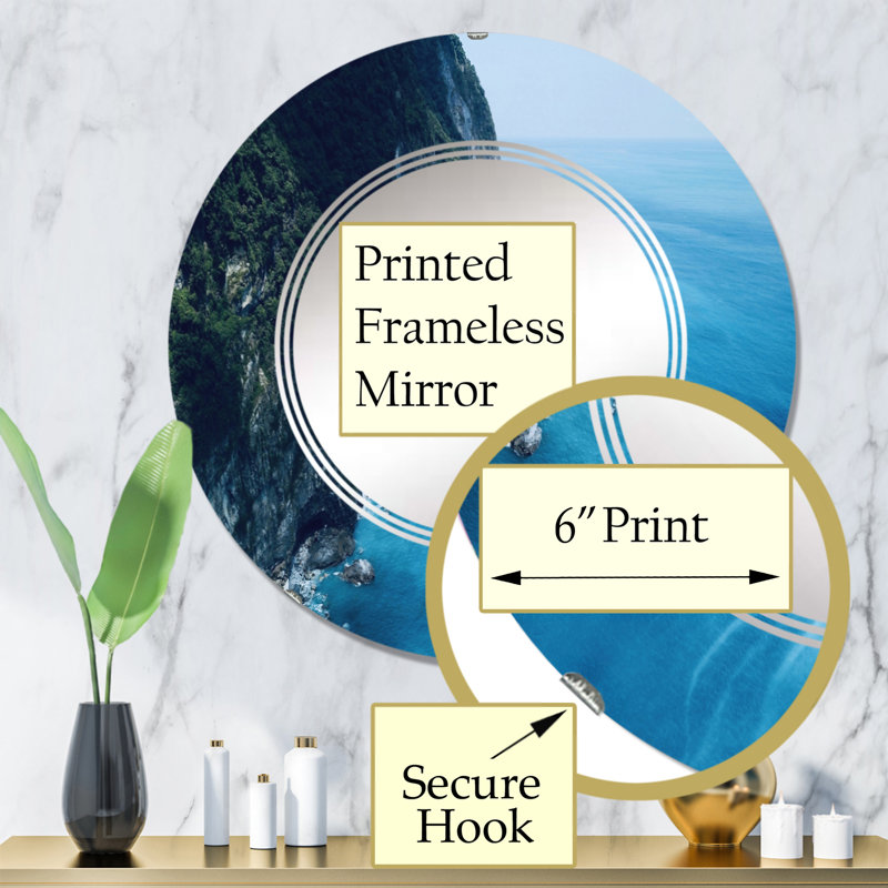 Miroir de salle de bain sans cadre, 32 po x 32 po
