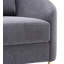 Chaise en lin gris yuina