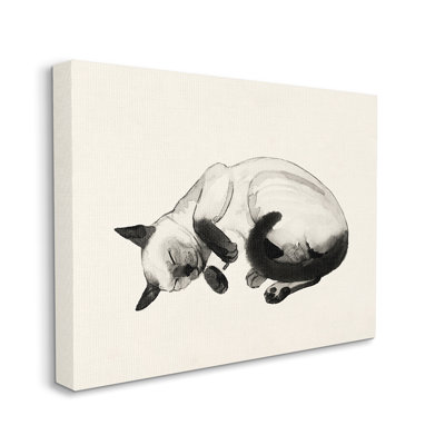 AC-502 Siamese Cat NAP minimum pour animal de compagnie par Grace Popp-impression