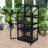 Wood Greenhouse with Adjustable Shelves and Wheels, Portable Cold Frame for Indoor/Outdoor-114011623