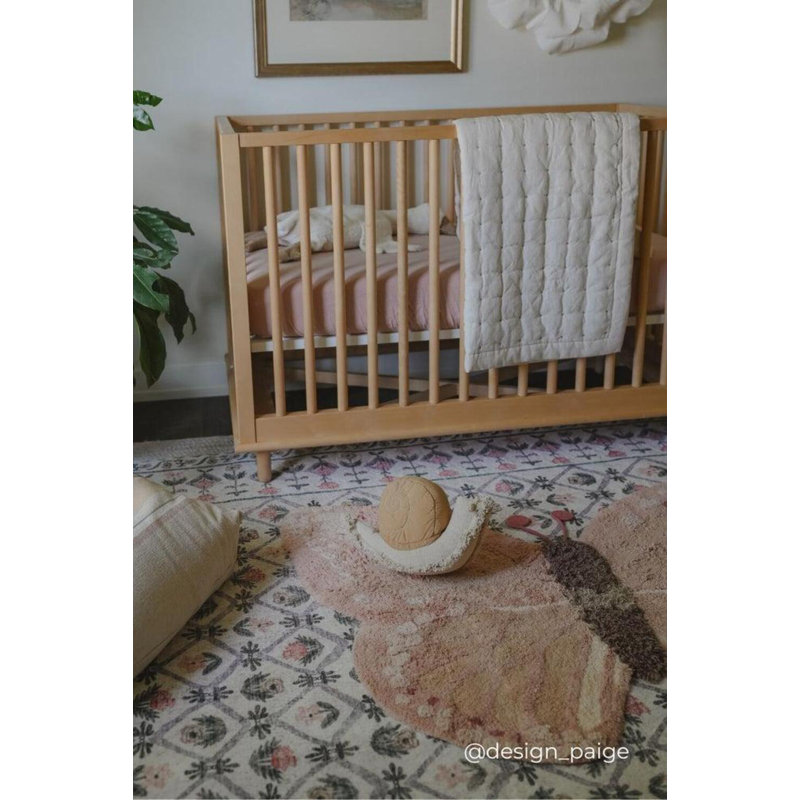 Washable Animal Cotton Rug Baby Butterfly