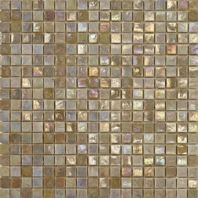 Marigold 3 5/8" x 5/8" Iridescent Glass Mosaic