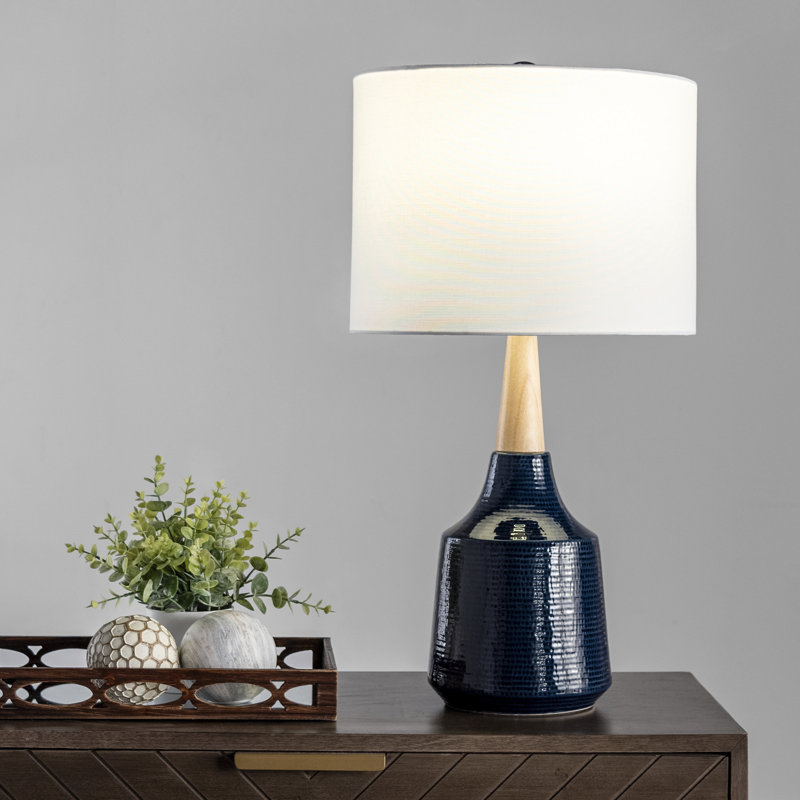 Shay Table Lamp, Navy