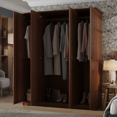 Armoire-penderie 100% bois Arieyana